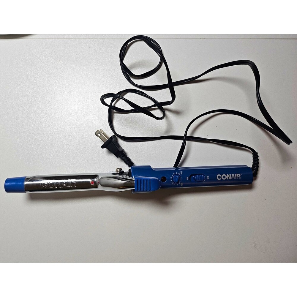 Conair 3/4 Inch Curling Iron Blue 10 Heat Settings